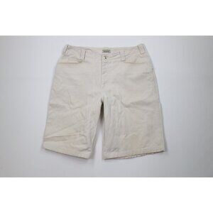 Vintage 90s Guess Mens 38 Distressed Spell Out Baggy Big Pocket Denim Shorts USA